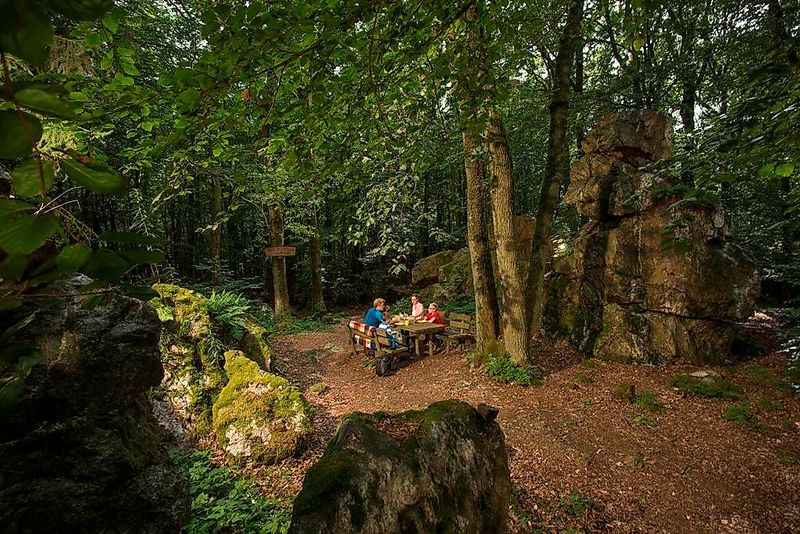 Heckelbüschfelsen   Quarzitformation im Henterner Wald v8c3qe