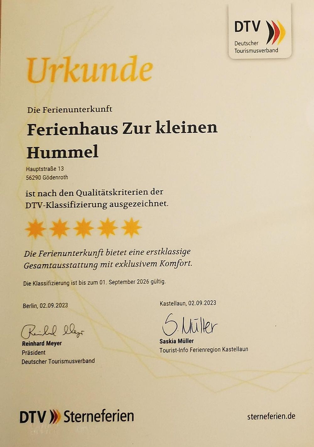 Ferienhaus Zur kleinen Hummel sq82hq
