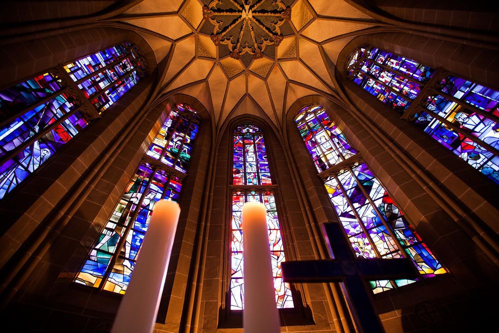 Spätgotische Schlosskirche Meisenheim q8mx7p