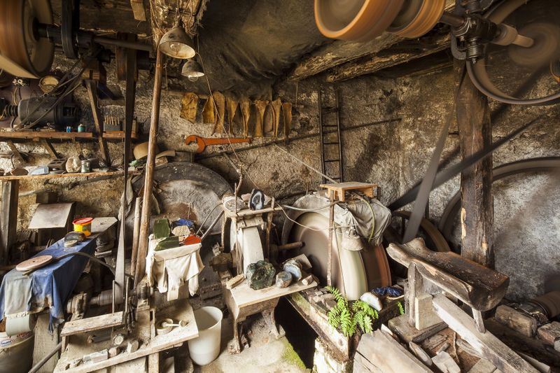 Historische Edelstein Wasserschleiferei Biehl amkpfk