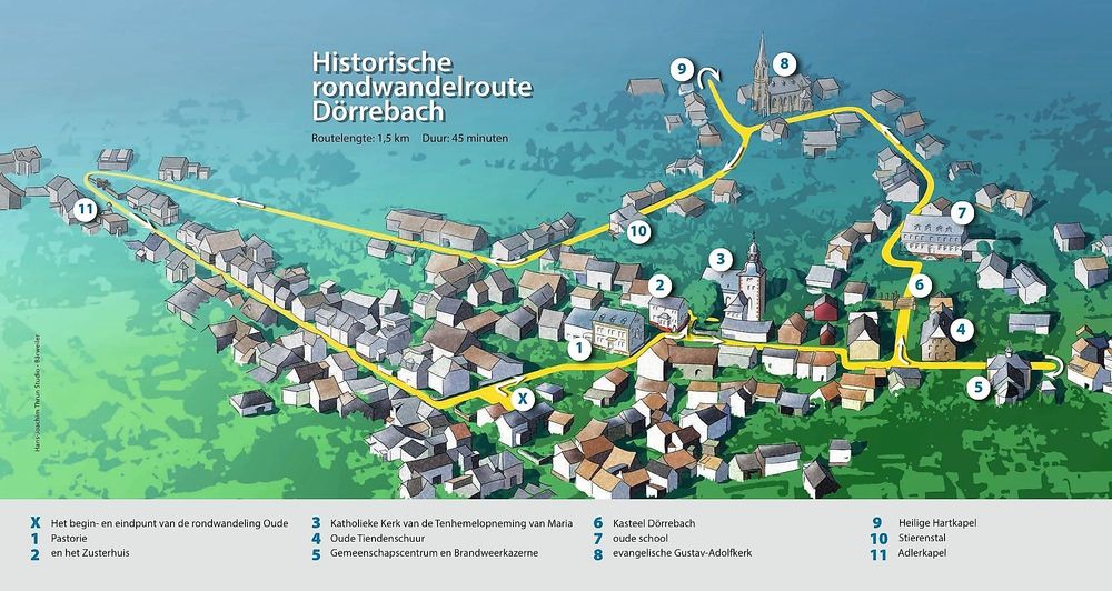 Historischer Rundwanderweg Dörrebach 25v3dc