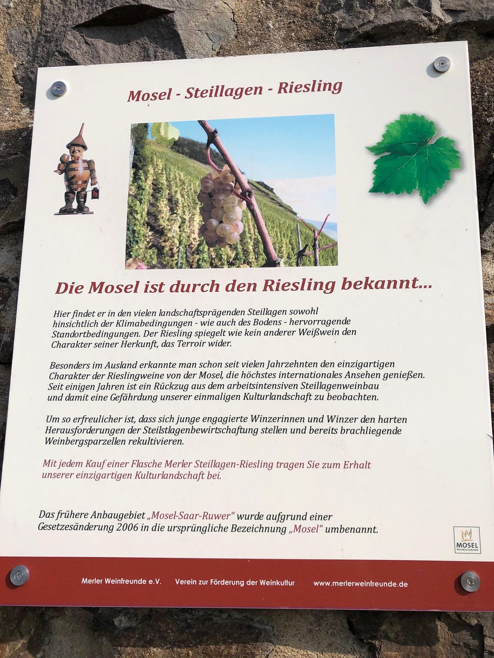 "Pissamann" Weinlehrpfad Zell Merl 4rn8p5